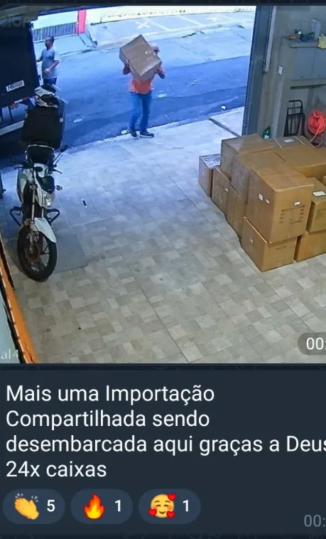 Print de importação via Container Descomplicado