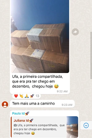 Print de importação via Container Descomplicado