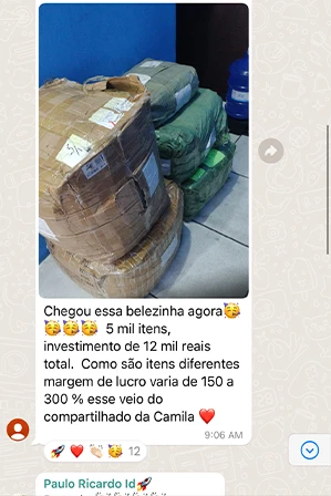 Print de importação via Container Descomplicado