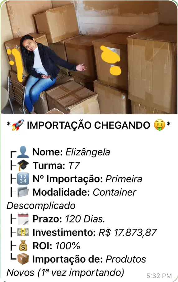 Resultado de aluno — Descomplicando a Importação