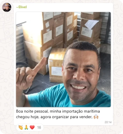 História real de aluno — Descomplicando a Importação