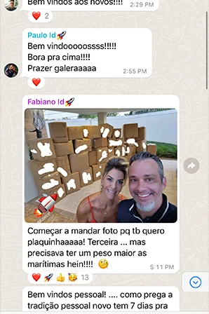 Print de importação LCL / Container Cheio de aluno