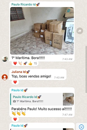 Print de importação LCL / Container Cheio de aluno